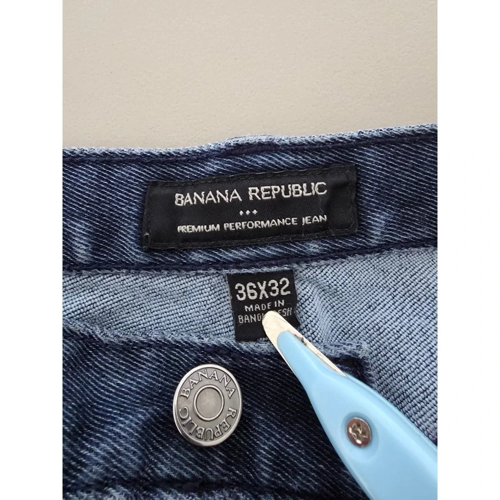 Banana Republic‎ Jeans Mens 36 X 30 Straight Leg Premium Performance Medium Wash